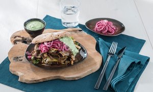 Pulled Mushroom Sandwich