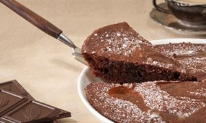 Schokoladentarte mit Fleur de Sel und Ahornsirup